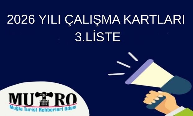 2026 YILI ÇALIŞMA KARTI 3.LİSTE HAKKINDA